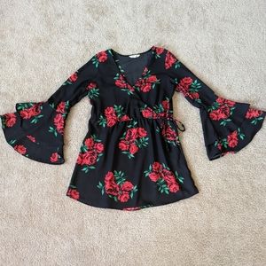 Beautiful Rose Print Dress